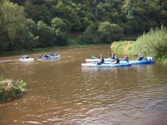 Kajak op de Semois