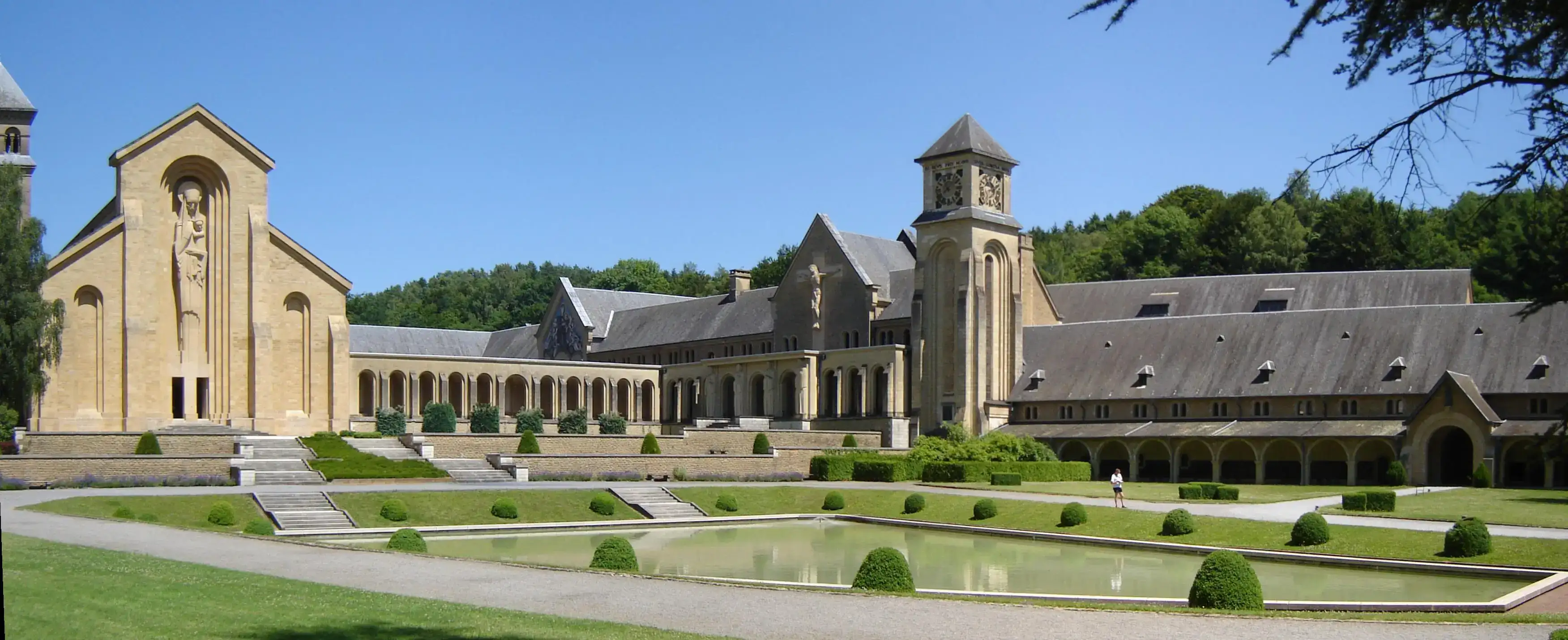Buildings, cloister and gardens of Orval Abbey