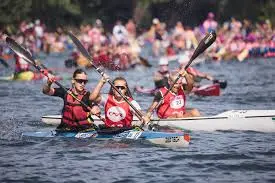 Familles et participants à la Fête du Kayak
