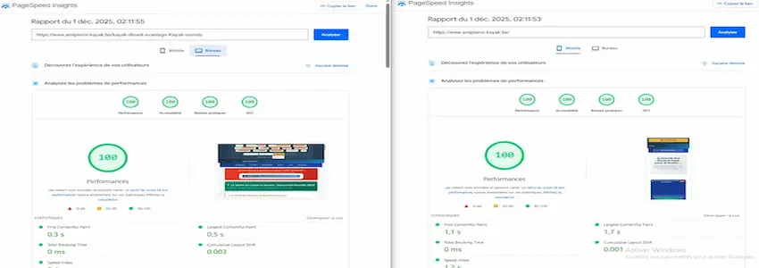 Google speed insight technical excellence top 0.1% of most optimized sites in the world