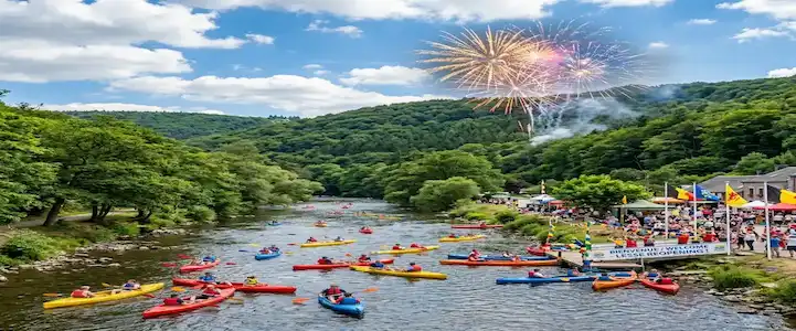 Descente en kayak sur la Lesse — Parcours Gendron vers Anseremme 12 km